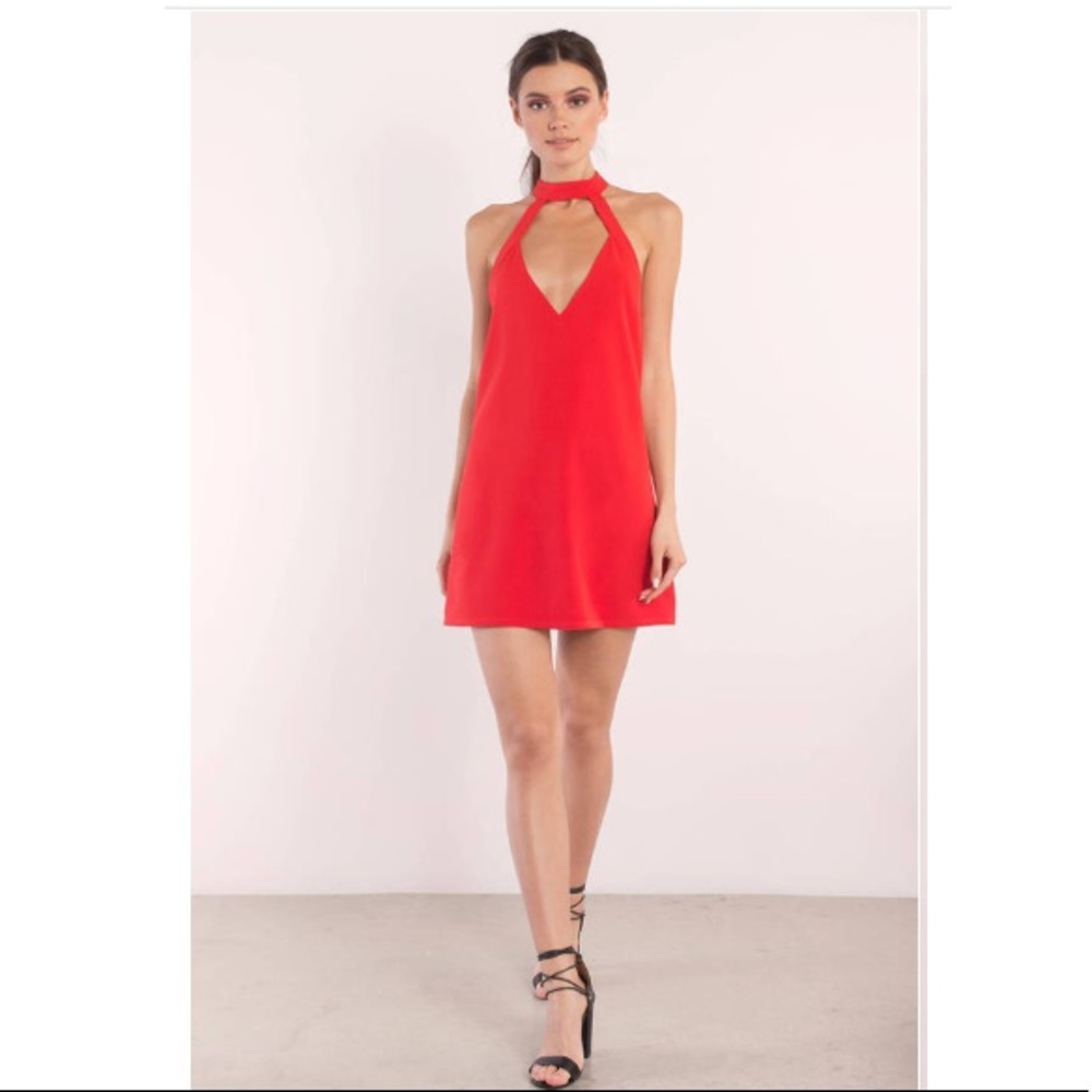 Kasey Red Shift Dress